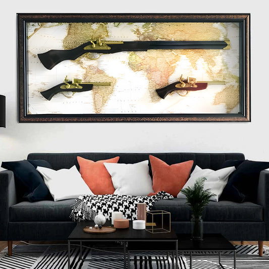 Antique Guns Wall Frame